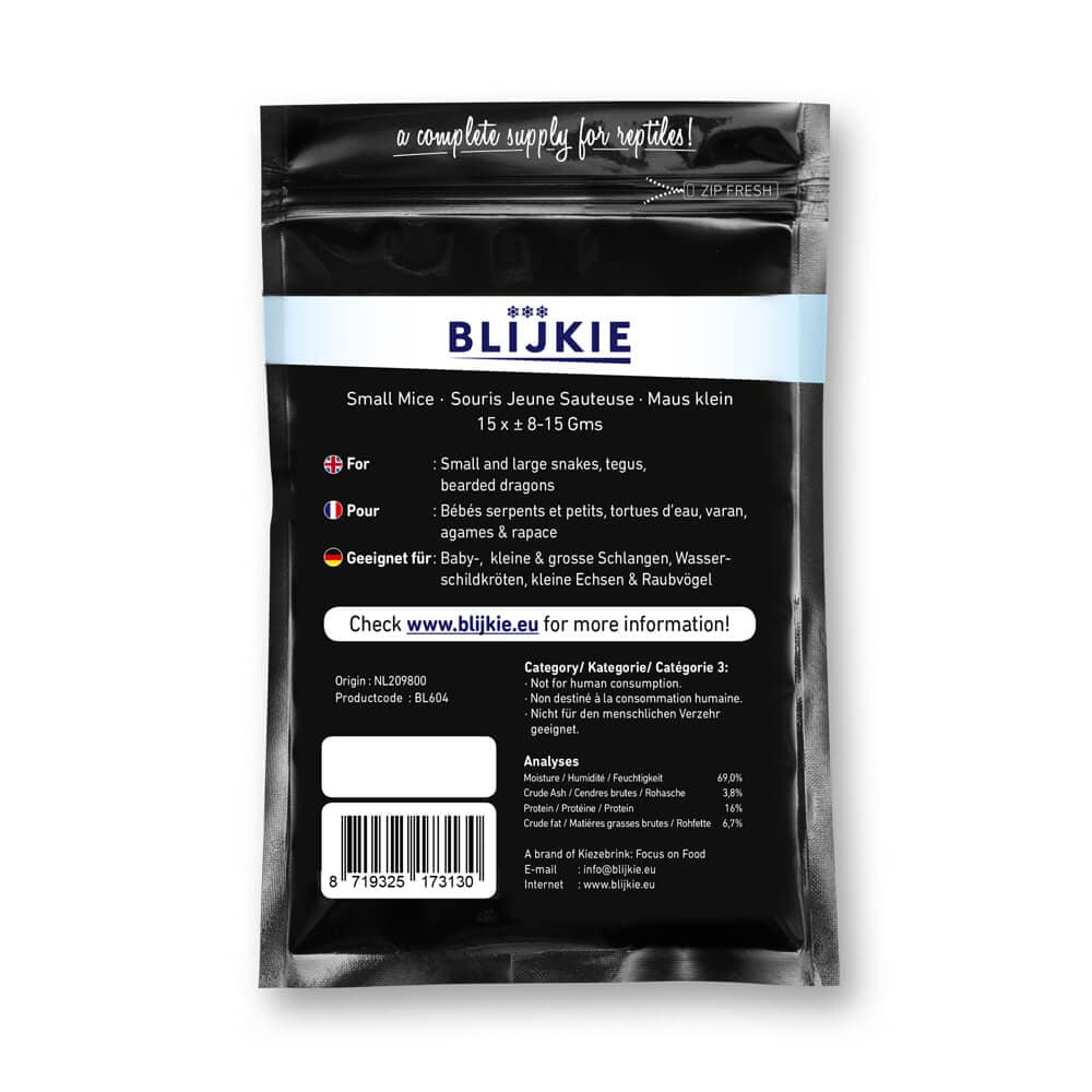 Blijkie BF Små Mus (8-15 g) - 20x15 stk.