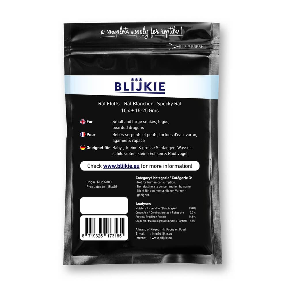 Blijkie BF Fuzzyrotter (12-25 g) - 15x10 stk.
