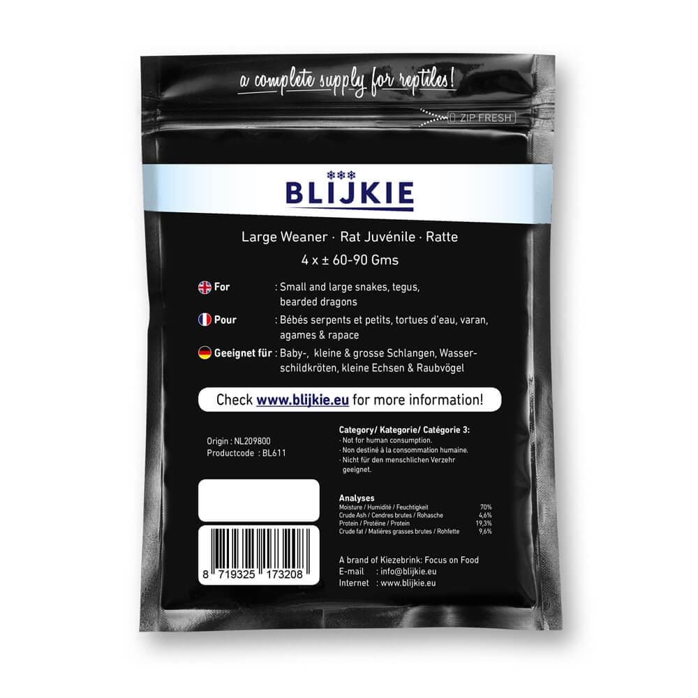 Blijkie BF Store Weanerrotter (60-90 g) - 15x4 stk.