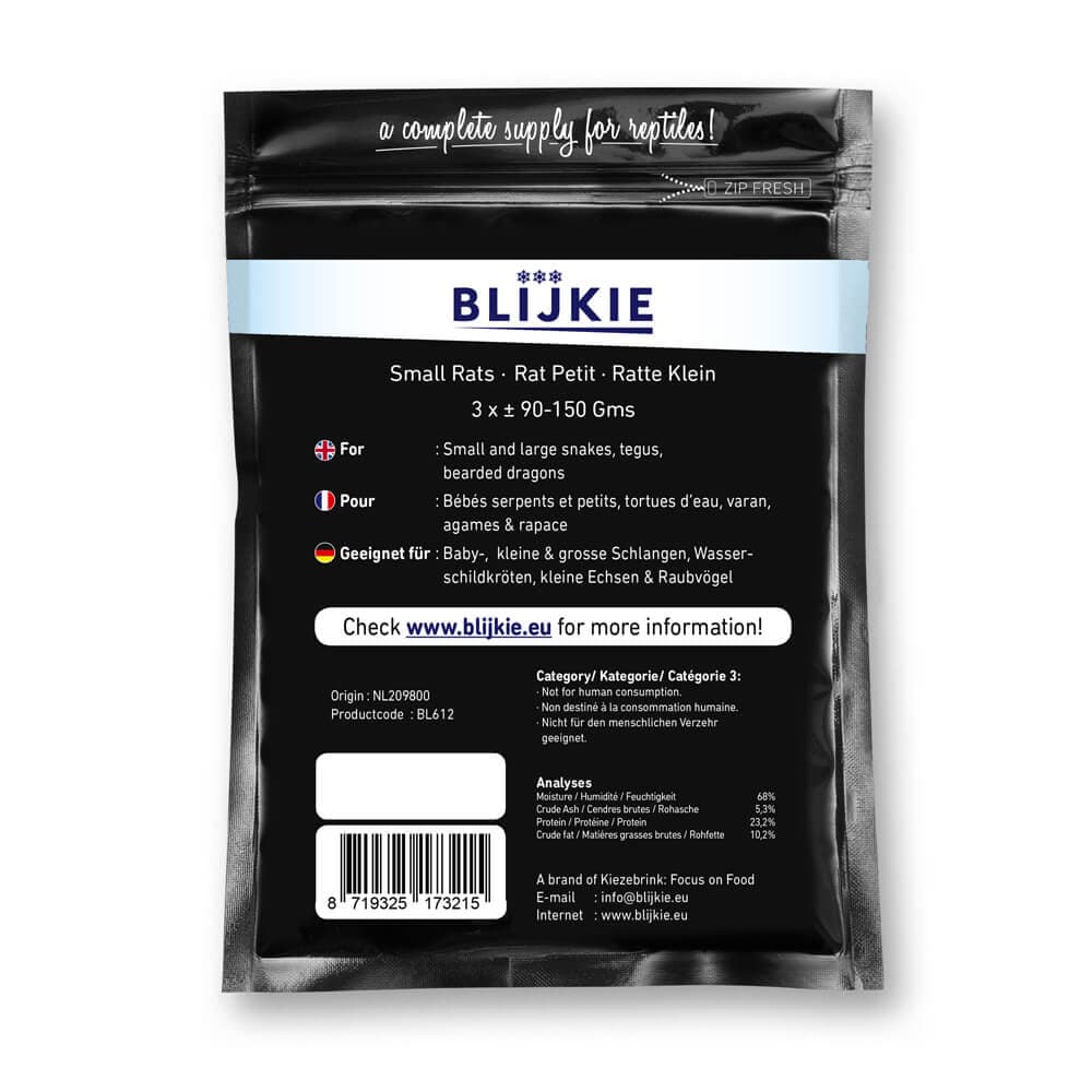 Blijkie BF Små Rotter (90-150 g) - 10x3 stk.